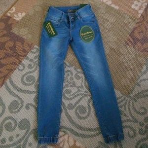BAMBOO HIGH WAIST SKINNY JEANS, *JUNIOR